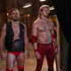 Stephen Amell and Alexander Ludwig plays brothers who run a local Georgia wrestling league in Starz' "Heels," which debuted in 2021. STARZ