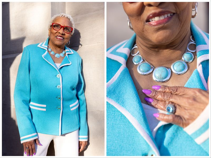 Senate Minority Leader Gloria Butler, D-Stone Mountain, said she loves color. "I don’t care how bright it is," she said, "I’ll wear it." (Arvin Temkar / arvin.temkar@ajc.com)