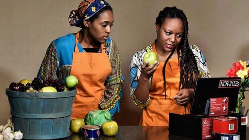 The Horizon Theatre production of “Citizens Market” features Jasmine Thomas (left) and Cynthia D. Barker. CONTRIBUTED BY GREG MOONEY