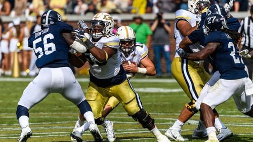 Jahaziel Lee is expected to play Saturday vs. Georgia after sitting out the Virginia game with an upper-body injury. (GT Athletics/Danny Karnik)