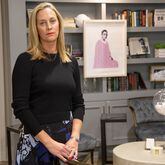  Eleanor's Place founder Jennifer Morgan stands in front of a Ruth Bader Ginsburg painting at her private, women-only co-working space in Atlanta Saturday, September 19, 2020.  STEVE SCHAEFER / SPECIAL TO THE AJC 