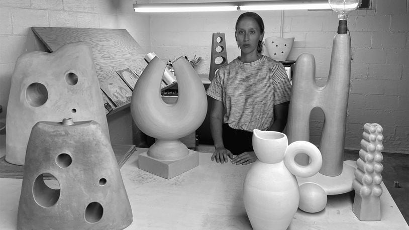 Georgia-based artist Andrea Clark appears in "Cave," a solo exhibition of ceramic drawings and objects at Marcia Wood Gallery this fall.
Courtesy of Marcia Wood Gallery