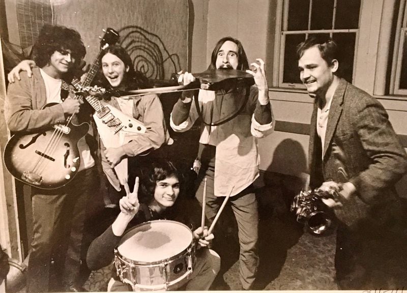 Col. Bruce Hampton (far right) first popped onto the scene in the late 1960s, fronting the avant garde, blues-influenced Hampton Grease Band. Here, he’s with (from left to right) Mike Holbrook, Glenn Phillips, Jerry Fields and Harold Kelling. CONTRIBUTED BY BILL FIBBEN