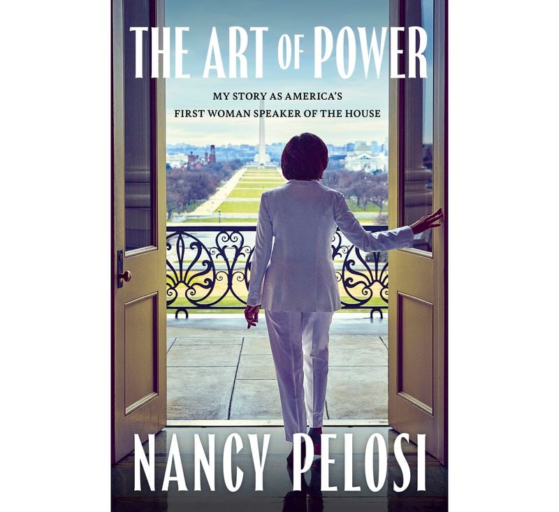 This image provided by Simon & Schuster shows the cover of former House Speaker Nancy Pelosi's new book, "The Art of Power." Simon & Schuster announced Thursday, April, 18, 2024, that Pelosi's book will be released Aug. 6. (Simon & Schuster via AP)