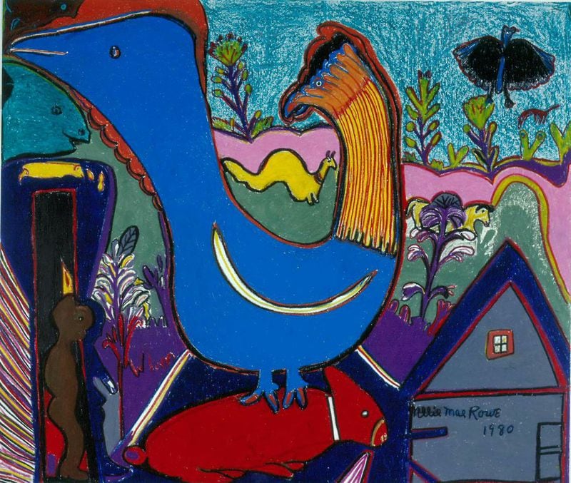 Nellie Mae Rowe's "" is part of the High Museum of Art's folk art holdings,
