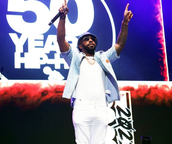 Rocko on stage at the annual Hot 107.9 Birthday Bash ATL. The sold-out concert took place Saturday, June 17, 2023, at State Farm Arena. Credit: Robb Cohen for the Atlanta Journal-Constitution