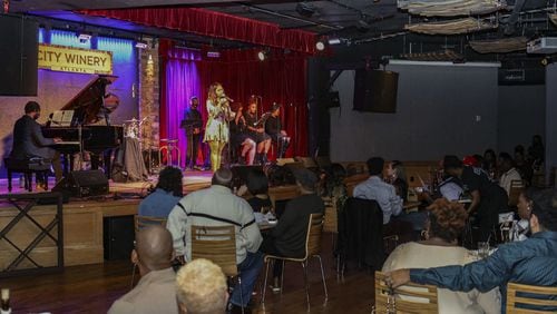 Grammy winner Chrisette Michele played the first of two sold out concerts at the City Winery Dece. 13. The show featured limited capacity with social distancing of the tables in the intimate venue.
Robb Cohen for the AJC