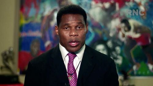A Texas woman who claimed to have had a long romantic relationship with Republican U.S. Senate candidate Herschel Walker told police in 2012 that he threatened to kill her and himself  when she tried to end the relationship, according to a police report obtained by The Atlanta Journal-Constitution. (Courtesy of the Committee on Arrangements for the 2020 Republican National Committee via Getty Images/TNS)