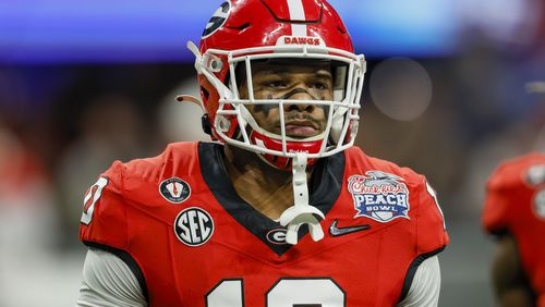 Georgia linebacker Jamon Dumas-Johnson was booked into Athens-Clarke County Jail on Wednesday night on reckless driving and racing charges. The rising junior was incarcerated just 41 minutes before being released on a pair of bonds totaling $4,000. (Jason Getz file photo / Jason.Getz@ajc.com)