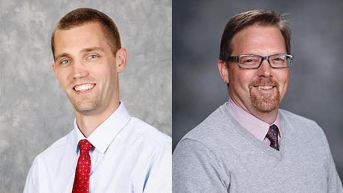 Ben Jones (left) and Mike Sloop have been named principals at Shiloh Point and Silver City elementary schools, respectively, in Cumming. FORSYTH COUNTY SCHOOL DISTRICT.