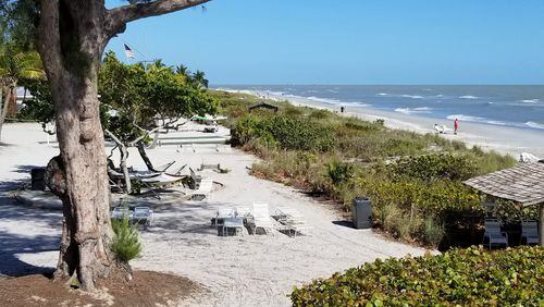 The Island Inn on Sanibel Island, Fla., overlooks a wide stretch of pristine beach. Contributed by Wesley K.H. Teo