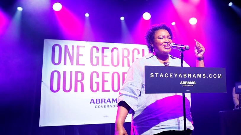 Stacey Abrams, the Democratic candidate for governor, took in more than $22 million over the past two months and is well ahead of Gov. Brian Kemp in cash on hand and total fundraising. Miguel Martinez / miguel.martinezjimenez@ajc.com