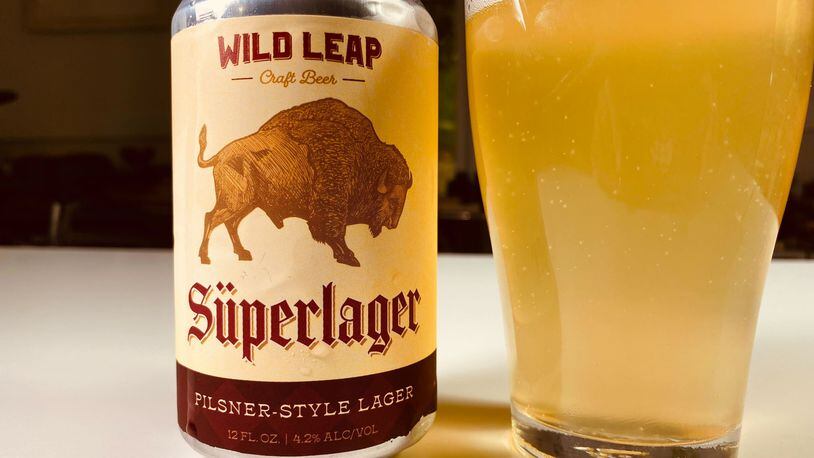 Wild Leap Superlager is a light, German-style Pilsner.