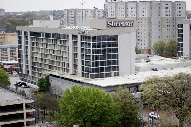 Joining a growing list of downtown properties under financial duress, the Sheraton Atlanta Hotel, with its 763 rooms, is facing the likelihood of foreclosure because of mounting debts by its owner,  Arden Group.
Miguel Martinez /miguel.martinezjimenez@ajc.com