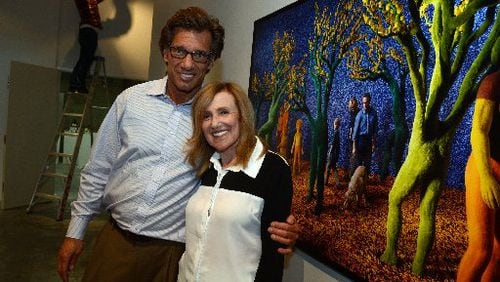 Dr Jim Chappuis, owner-founder of Westside Cultural Arts Center, stands with Fay Gold, owner of the Fay Gold Galley, at the gallery around the time it opened in June 2013. KENT D. JOHNSON / KDJOHNSON@AJC.COM
