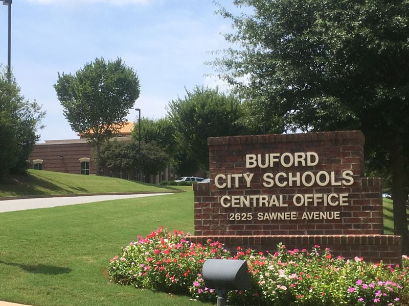 No one was available to comment when The Atlanta Journal-Constitution went to the Buford City Schools Central Office on Wednesday. Photo: Jennifer Brett