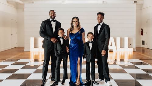 The Lampley family at Legend's Ball. Pictured are Lewis and Sarah Lampley, and their sons, from left, London, 10, Leo, 8, and Lewis, 17. Photo courtesy of Sarah Lampley