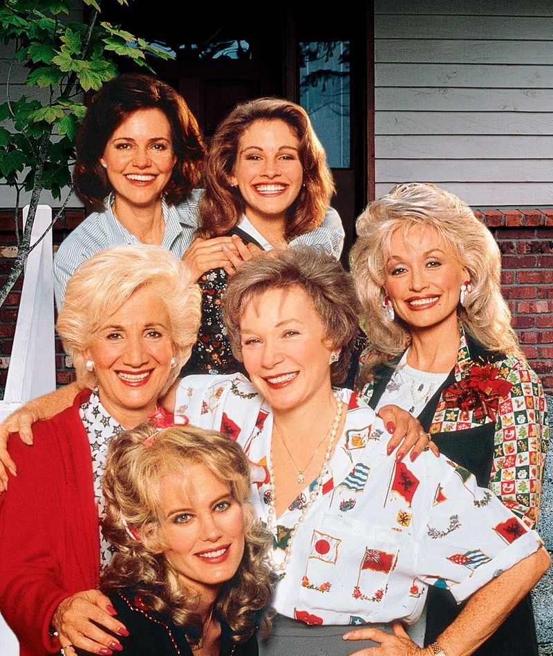 "Steel Magnolias" stars Sally Field (clockwise from top left), Julia Roberts, Dolly Parton, Shirley MacLaine, Daryl Hannah and Olympia Dukakis. Courtesy of Sony Pictures