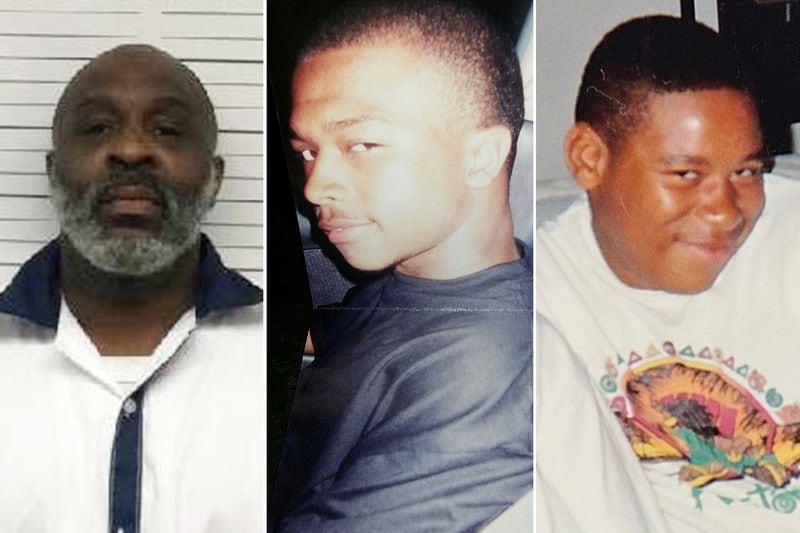 In 2011, Travis Boyd, left, survived having his throat slashed by Daniel Ferguson at Georgia State Prison. Less than two years later, Ferguson strangled Damion MacClain, middle, at Hays State Prison. On Jan. 9, Ferguson pleaded guilty to the murder of Eddie Gosier, right, who was strangled in May 2020, on the same day that he became cellmates with Ferguson. (Contributed)
