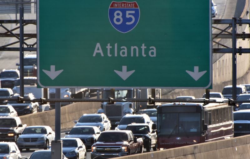 February 6, 2018 Atlanta - I-85 near the Spaghetti Junction is clogged with cars during rush hour on Tuesday, February 6, 2018. In case the bumper-to-bumper traffic isn’t enough to convince you that Atlanta has some of the world’s worst traffic, a new analysis confirms it.The 2017 INRIX Global Traffic Scorecard, released Monday, shows Atlanta has the eighth-worst traffic congestion in the world for the second consecutive year. According to the report, metro Atlanta drivers wasted an average of 70 hours in traffic congestion during rush hour last year. HYOSUB SHIN / HSHIN@AJC.COM