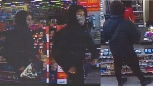 Henry County police are searching for a man they say held up a Family Dollar in Ellenwood on Tuesday morning.