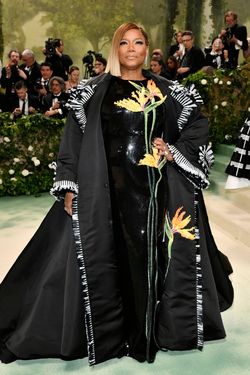 Queen Latifah attends The Metropolitan Museum of Art's Costume Institute benefit gala celebrating the opening of the "Sleeping Beauties: Reawakening Fashion" exhibition on Monday, May 6, 2024, in New York. (Photo by Evan Agostini/Invision/AP)