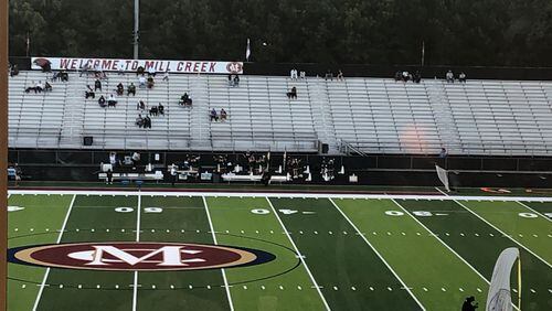 Mill Creek hosted the game between the No. 2 Hawks and No. 8 Grayson. Mill Creek won 28-14 on Sept. 24, 2021.