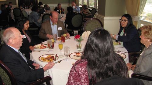 Students and Marietta Rotarians enjoyed networking over brunch.