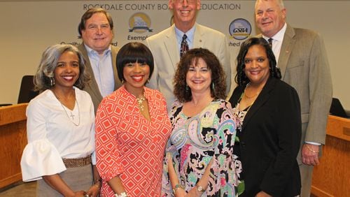 The Rockdale County Board of Education was recently honored as a 2018 Exemplary Board by the Georgia School Boards Association. CONTRIBUTED