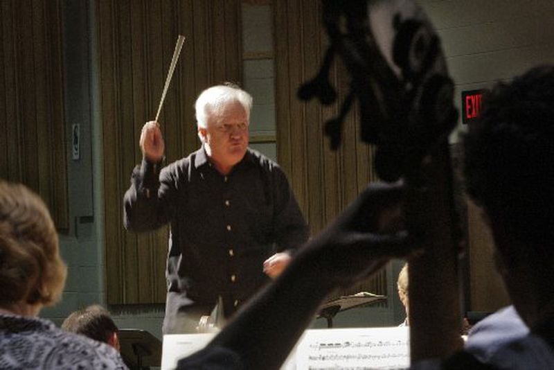Michael Palmer rehearses the ATL Symphony Musicians in 2012. BOB ANDRES / BANDRES@AJC.COM