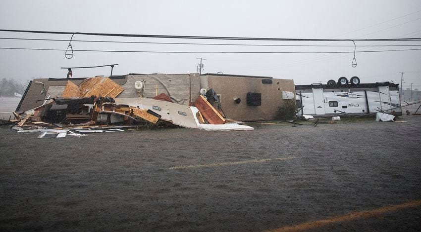 Photos: Hurricane Harvey hits Texas coast