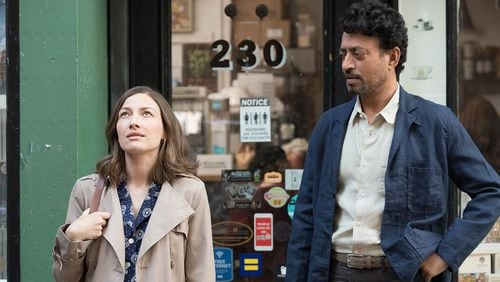 Kelly Macdonald and Irrfan Khan star as partners in jigsaw puzzle competitions in the film “Puzzle.” Contributed by Linda Kallerus / Sony Pictures Classics