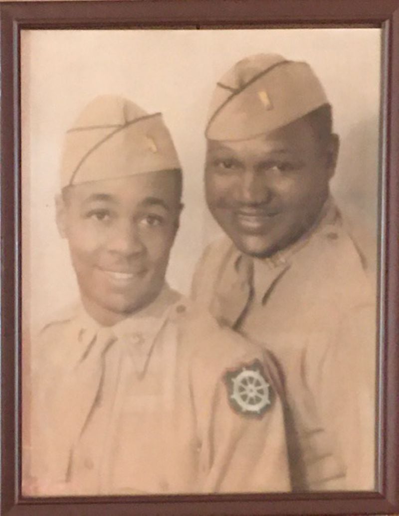 This photo of Madelyn Nix’s father, William N. Nix (right) and uncle, James E. Nix, in uniform during their service in World War II, helped Nix research her family tree.