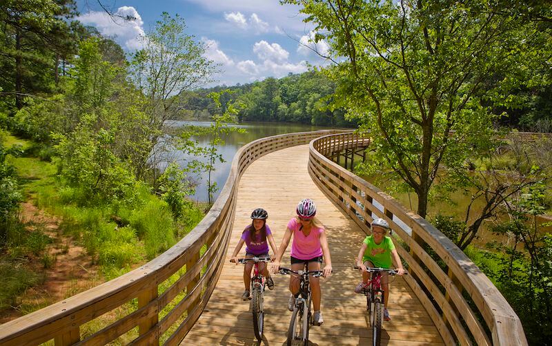 Panola Mountain State Park has a great trail for beginners.