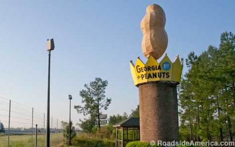 Ashburn is home to a 20-foot peanut monument that proclaims, "Georgia 1st in Peanut."