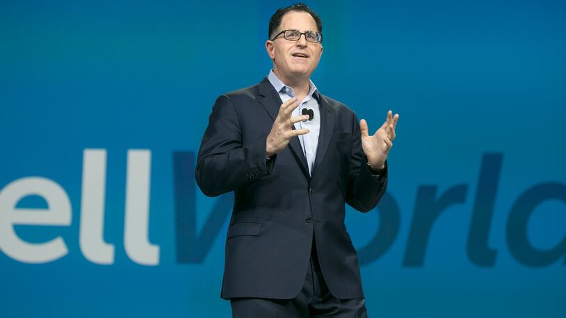 Michael Dell gives the keynote address at the Dell World conference in the Austin Convention Center on Wednesday, October 21, 2015.


  LAURA SKELDING/AMERICAN-STATESMAN