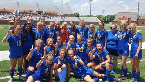 St. Vincent's defeated Oglethorpe County 9-0 in the girls Class AA title game.