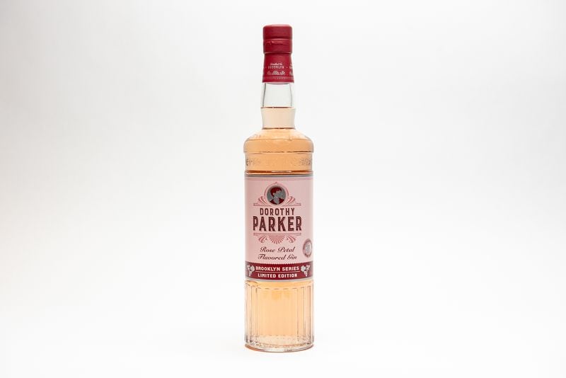 Juniper-forward Dorothy Parker rose petal-flavored gin gets its pink hue from elderflowers and rose petals. Courtesy of New York Distilling