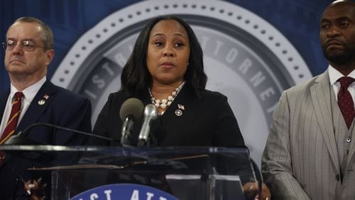 A state lawmaker said he would file a complaint with a new state commission in October against Fulton County District Attorney Fani Willis after she brought charges against former President Donald Trump and 18 of his allies in connection with efforts to overturn the 2020 election. The Prosecuting Attorneys Qualifications Commission, created by legislation that Republicans pushed through the General Assembly earlier this year, will have the power to sanction or oust prosecutors found to be neglecting their duties or responsible for an array of other violations. (Michael Blackshire/Michael.blackshire@ajc.com)