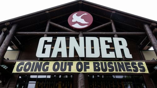 A going out of business sale continues at the Gander Mountain store off of Northlake Boulevard in Palm Beach Gardens on June 2, 2017.