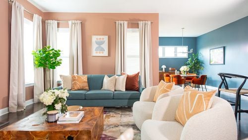 Atlanta designer Amber Guyton said lighter colors and fabrics are a great summer refresh.
(Courtesy of Amber Guyton at Blessed Little Bungalow / Brandon Grate)