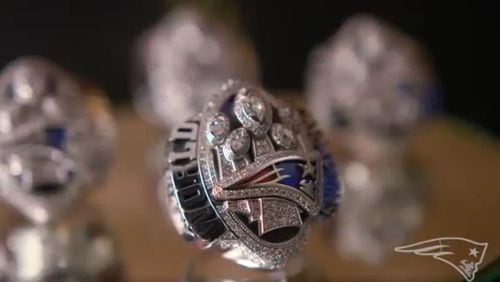 New England Patriots' 2017 Super Bowl ring.