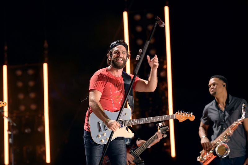 NASHVILLE, TENNESSEE - JUNE 07: (EDITORIAL USE ONLY) Thomas Rhett performs on stage during day 2 for the 2019 CMA Music Festival on June 07, 2019 in Nashville, Tennessee. (Photo by Jason Kempin/Getty Images)