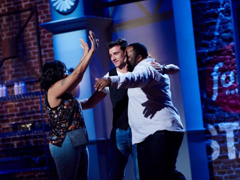 The top 3: Tregaye, Damiano and Jernard. CREDIT: Food Network