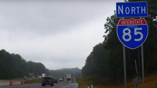 The Georgia Department of Transportation says both northbound lanes of I-85 at Exit 129 near Braselton will be open by noon Friday. (Courtesy GeorgiaDOT)