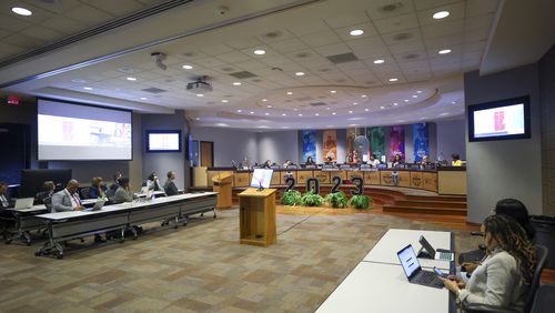 The Atlanta school board announced Wednesday it has started looking for a search firm to find a new superintendent. (Jason Getz / Jason.Getz@ajc.com)