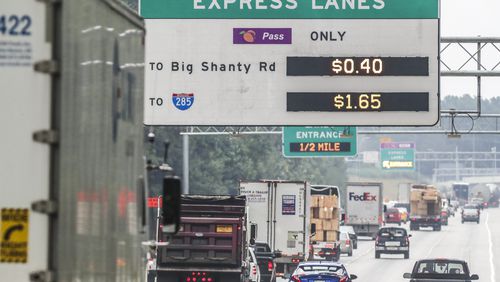 Traffic has improved on I-75 and I-575 since the opening of the Northwest Corridor Express Lanes - even in the free lanes. JOHN SPINK/JSPINK@AJC.COM