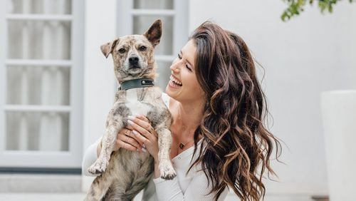 Katherine Schwarzenegger’s first children’s book, “Maverick and Me,” was inspired by her own rescue dog, Maverick. CONTRIBUTED BY AZUSA TAKANO