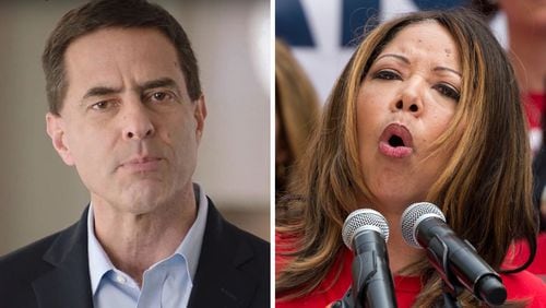 Kevin Abel and Lucy McBath.