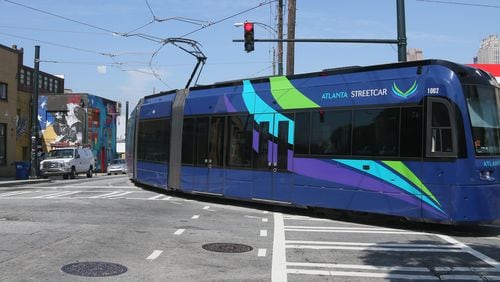 MARTA plans to extend the Atlanta Streetcar east to Ponce City Market. (File photo by BOB ANDRES/BANDRES@AJC.COM)